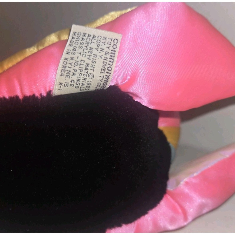 Vintage My Beautiful Swan Black Plush w/ Satin By Commonwealth 1985 - Picture 6 of 6